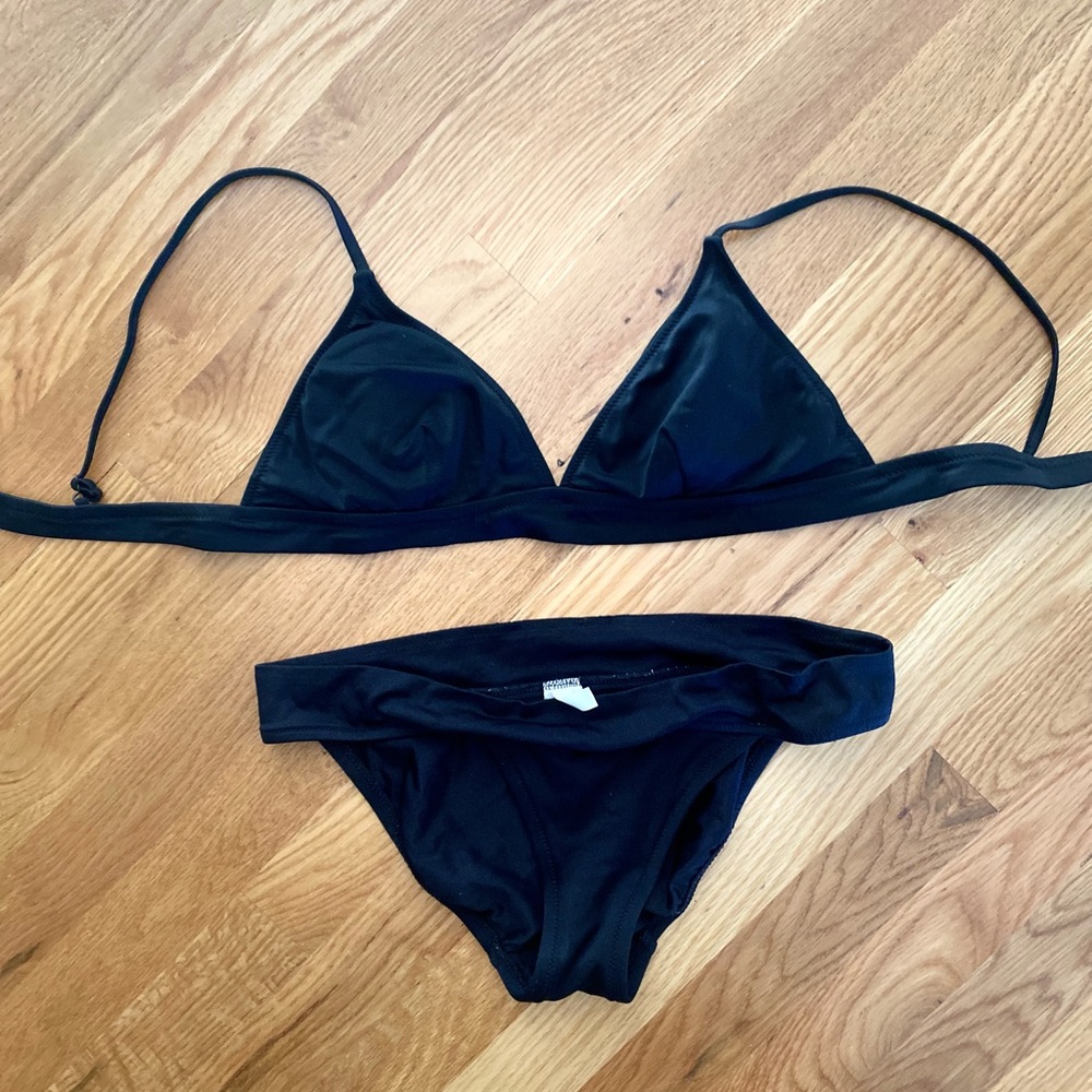 J Crew black bikini small